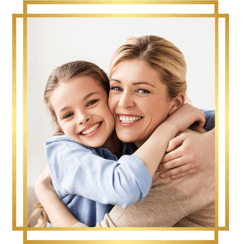 family dentist mom daughter