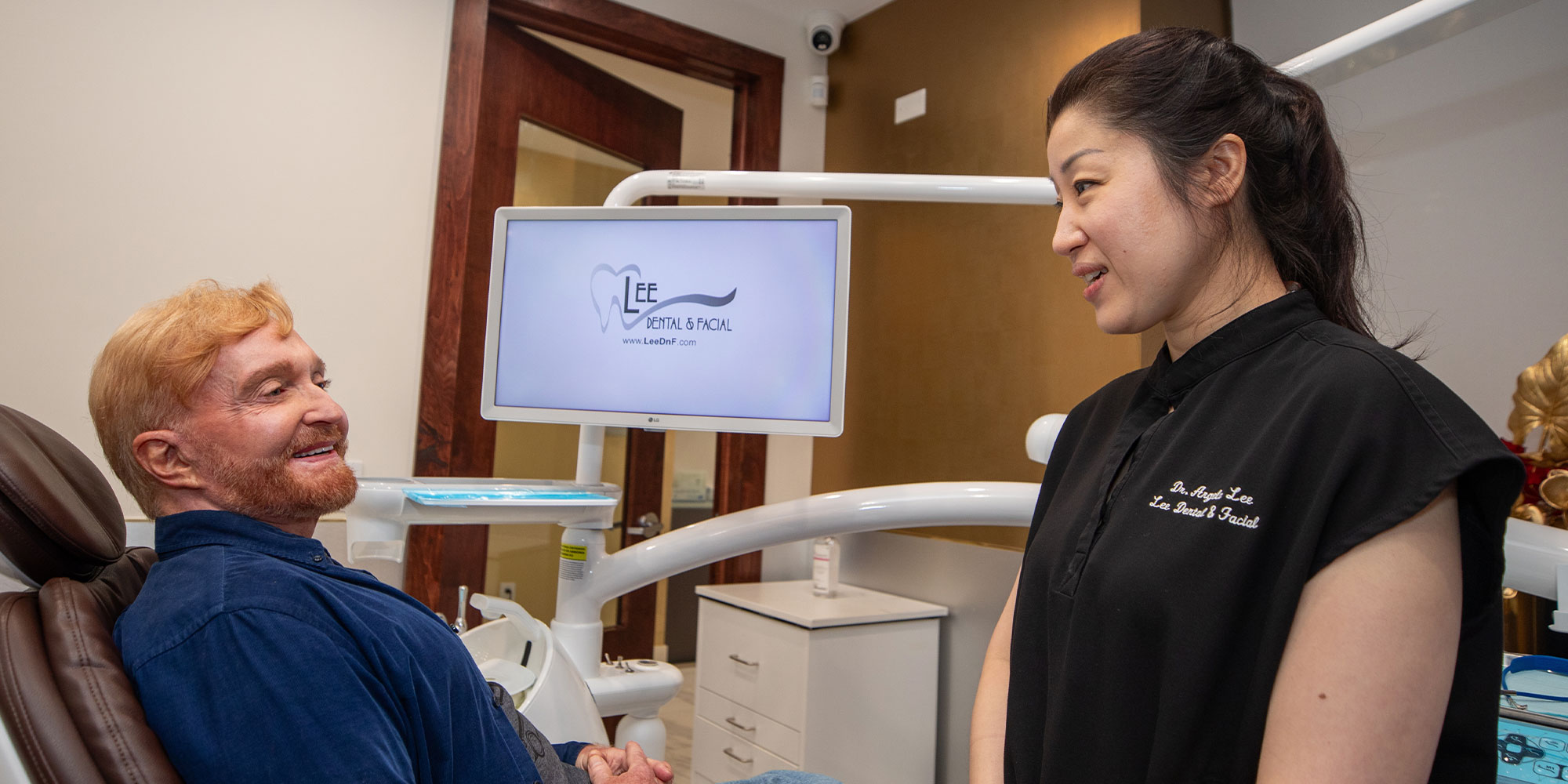 dental patient thomas with dr lee