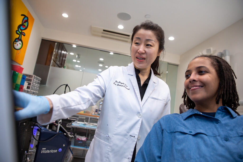 Doctor consulting with patient